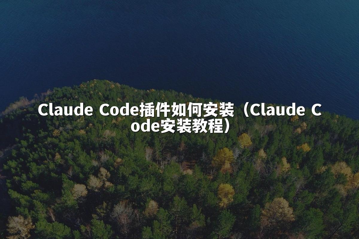 Claude Code插件如何安装（Claude Code安装教程）