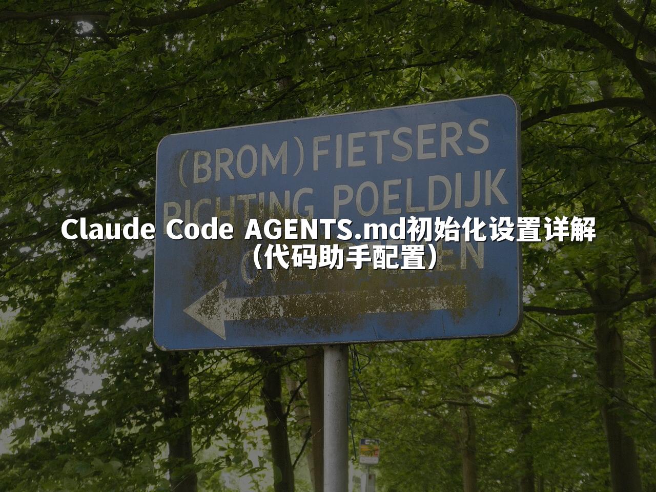 Claude Code AGENTS.md初始化设置详解（代码助手配置）