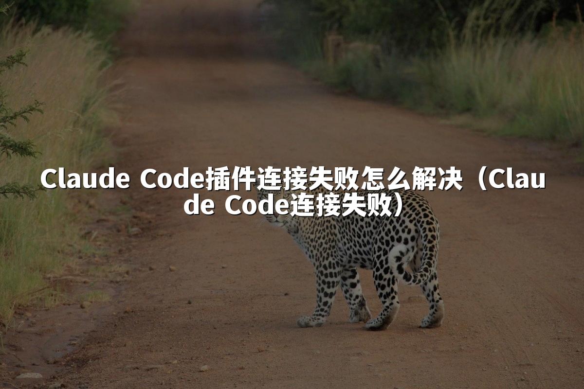 Claude Code插件连接失败怎么解决（Claude Code连接失败）