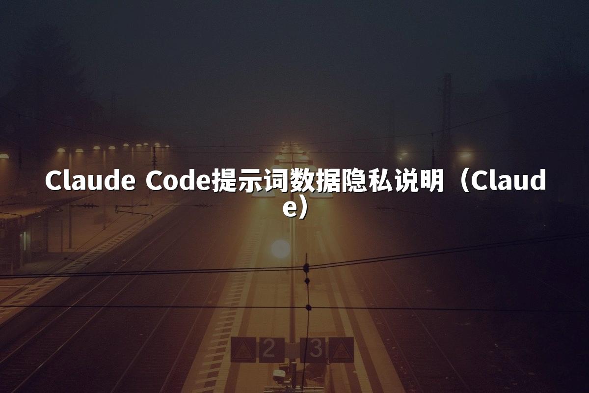 Claude Code提示词数据隐私说明（Claude）