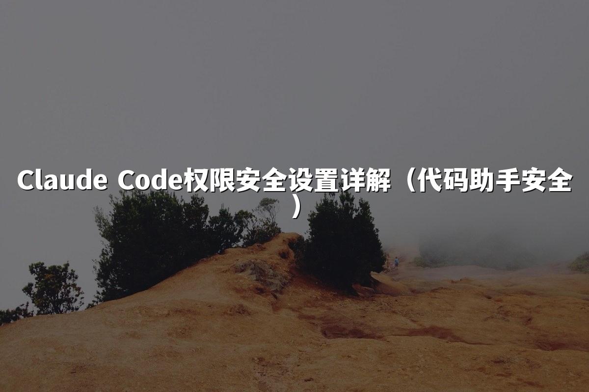 Claude Code权限安全设置详解（代码助手安全）