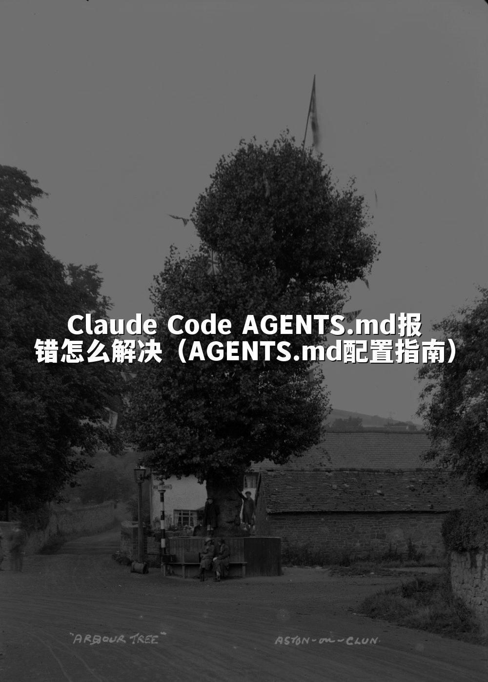Claude Code AGENTS.md报错怎么解决(AGENTS.md配置指南)