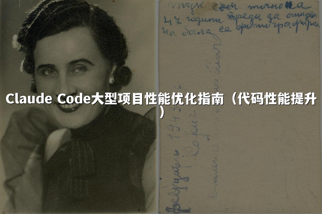Claude Code大型项目性能优化指南（代码性能提升）
