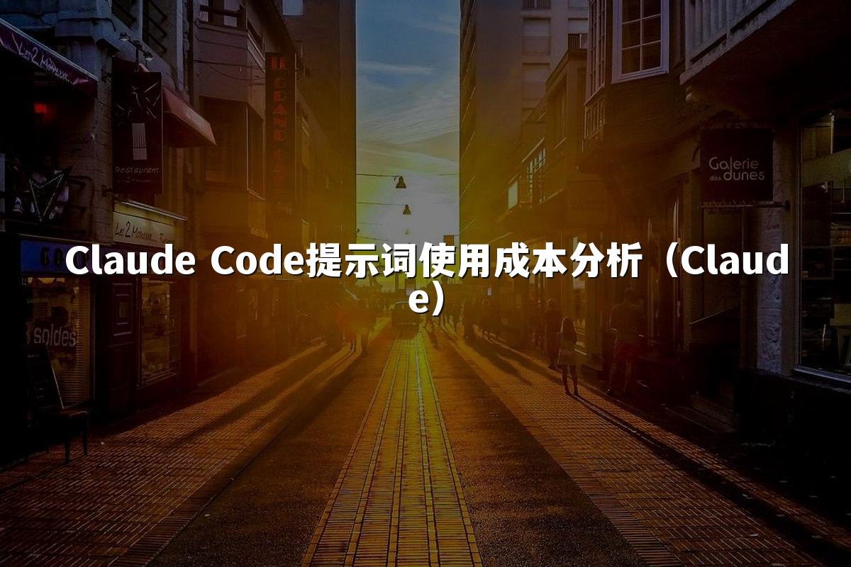 Claude Code提示词使用成本分析（Claude）