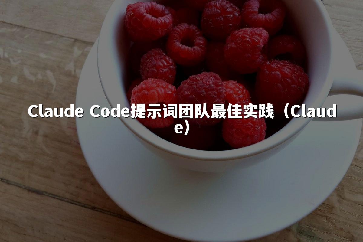 Claude Code提示词团队最佳实践(Claude)
